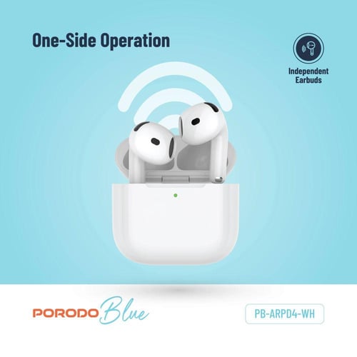 PORODO-سماعات بلوتوث ايربودز فور 20 ساعة استماع بو...