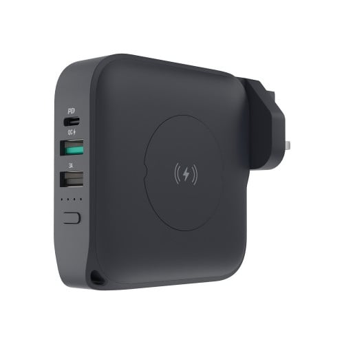 POWEROLOGY - بطارية متنقلة 10000 ملي امبير + شاحن...