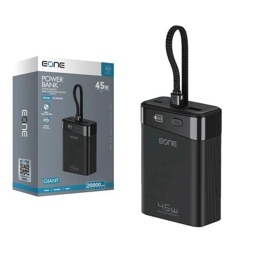 EONE-باور بنك بسعة mAh 20000 وقوة 45W.