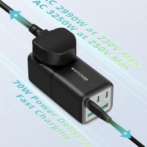 RAVPOWER - منصة شحن 70 واط