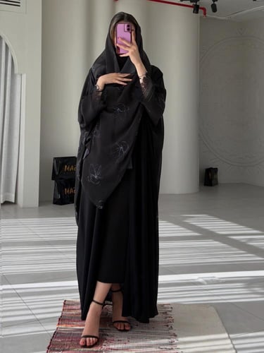 #245 — عباية بلاك بيري وشيفون ⟡⟡