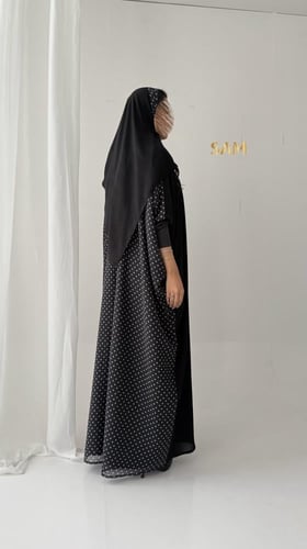 عبايه شيفون منقط #232