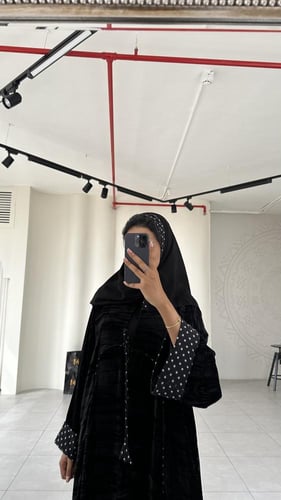 234# | عباية مخمل مكسر ⟡⟡