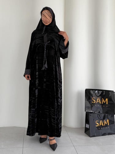 234# | عباية مخمل مكسر ⟡⟡