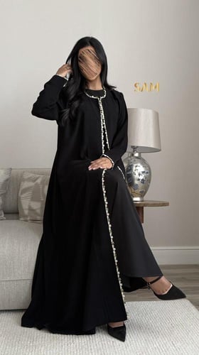 عبايه ورد كورشية #229