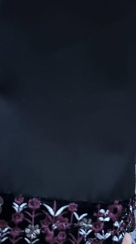 عبايه دبل كلوش كم مخمل مشجر #215