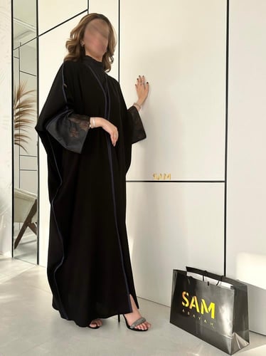 عبايه بشت بأكمام جاكار #207