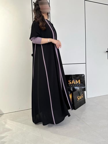 عبايه اكمام استرتش #193