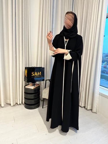 عبايه كريب كلوش #216