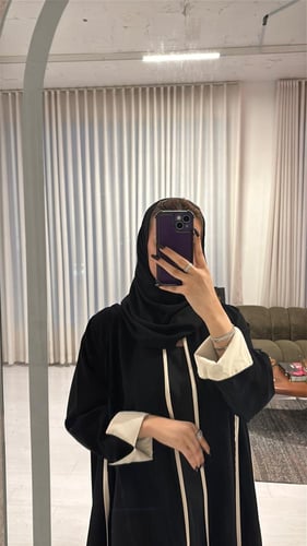 عبايه كريب كلوش #216