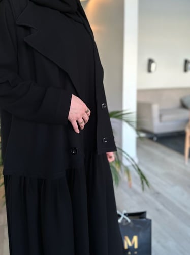 عبايه كويتية فستان + جاكيت رسمي #165