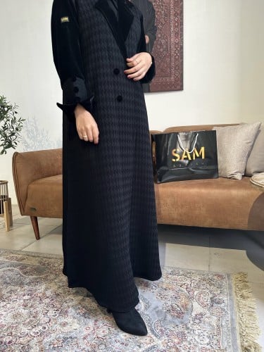 عبايه تصميم بليزر شتوي #159