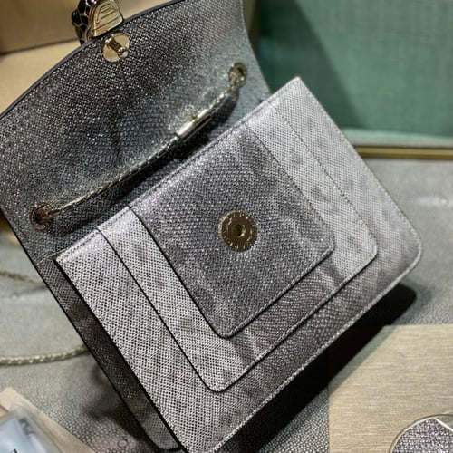 شنطة بولغاري سيربنتي فورإيفر بودي جلد الثعبان الأص...