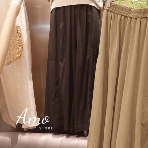 بنطلون واسع بخصر مرن طبقتين من الجوانب MATR779