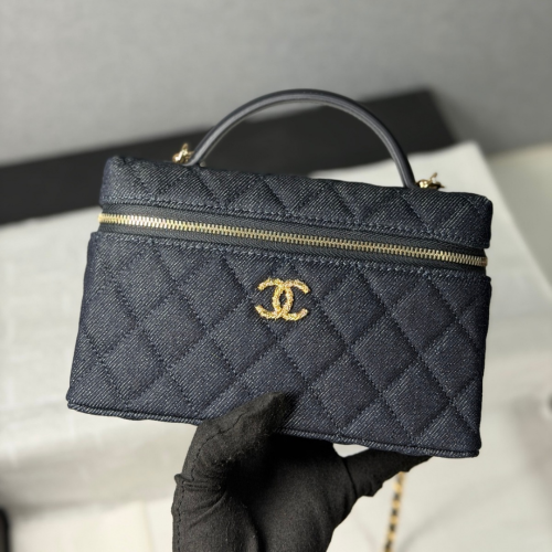 حقيبة شانيل لون جينز غامق Chanel 26s LP