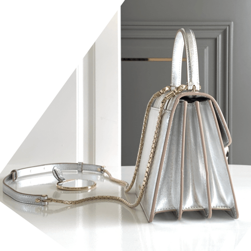 حقيبة بولغاري سيربنتي فورإيفر لون فضي حجم Bvlgari...