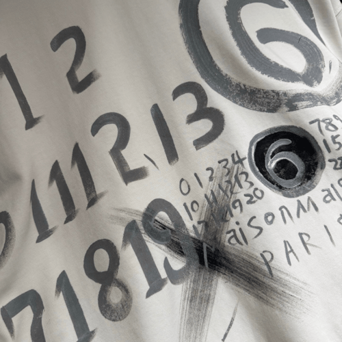 تي شيرت رجالي قطن لون أبيض بأكمام قصيرة وياقة مدور...