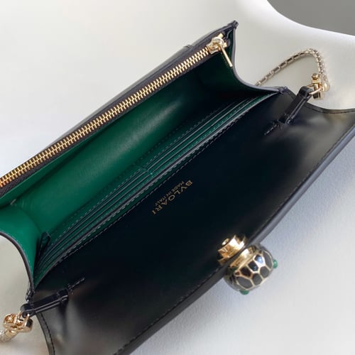 حقيبة بولغاري سيربنتي فورإيفر الجديدة لون أسود حجم...