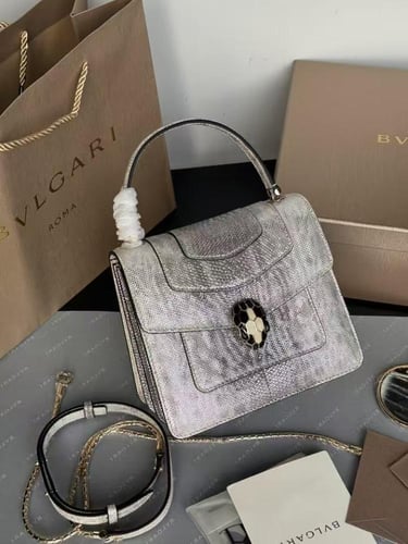 شنطة بولغاري سيربنتي فورإيفر بودي الجديدة جلد الثع...