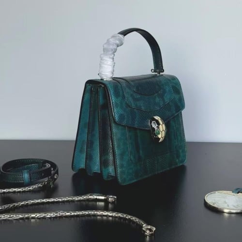 شنطة بولغري سيربنتي فورإيفر بودي الجديدة جلد الثعب...