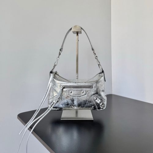 حقيبة بالنسياغا مقاس ميني لون فضي Balenciaga LE CI...