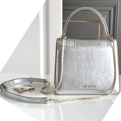 حقيبة بولغاري سيربنتي فورإيفر لون فضي حجم Bvlgari...