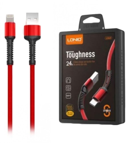 كيبل شاحن USB-C من شركة LDNIO ضمان سنتين