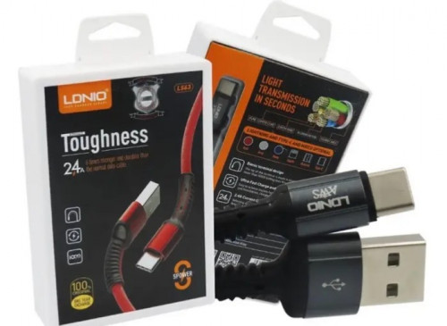 كيبل شاحن USB-C من شركة LDNIO ضمان سنتين