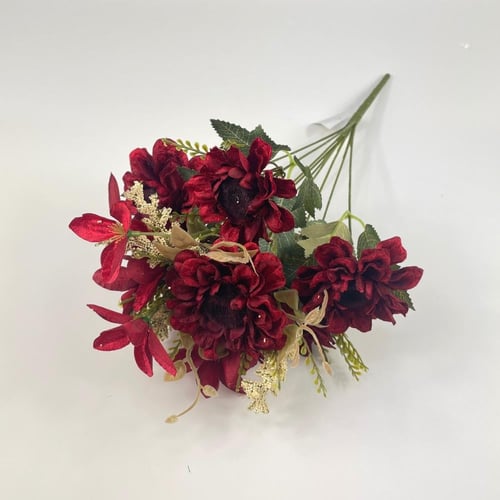 باقة ورد قطيفة كريز بألوان متعددة