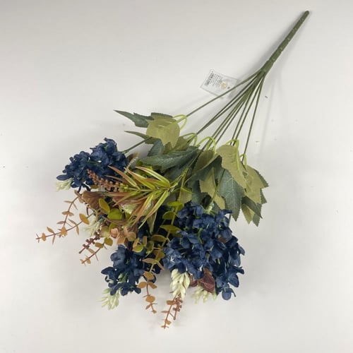 باقة ورد دولفينيوم صناعي قطيفة بألوان متنوعة