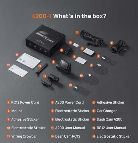 كاميرا داش كام A200