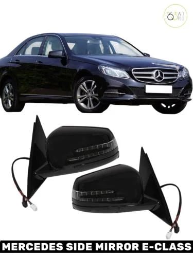 مرآة جانبية كاملة مع نظام النقطة العمياء لمرسيدس E-Class W212 (2010–2016)
