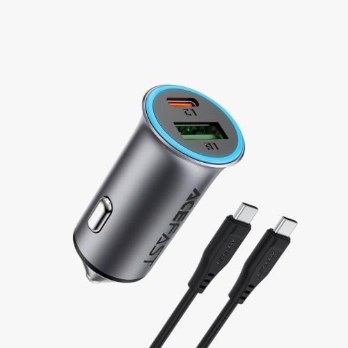 شاحن سيارة ACEFAST B16 بقوة 95 واط مع كيبل USB-C إ...