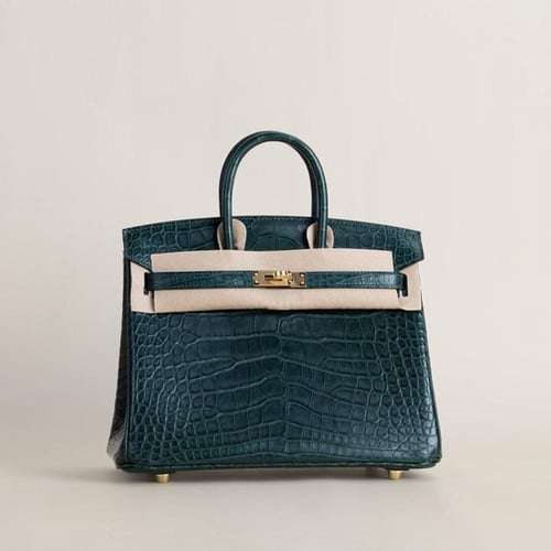 Birkin 25cm Matte Alligator Crocodile leather, 6O...