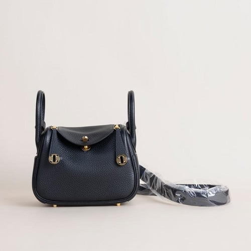 . Mini Lindy 18cm Clemence leather