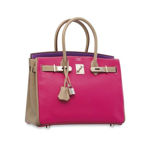 . Birkin 25 cm leather togo, special design