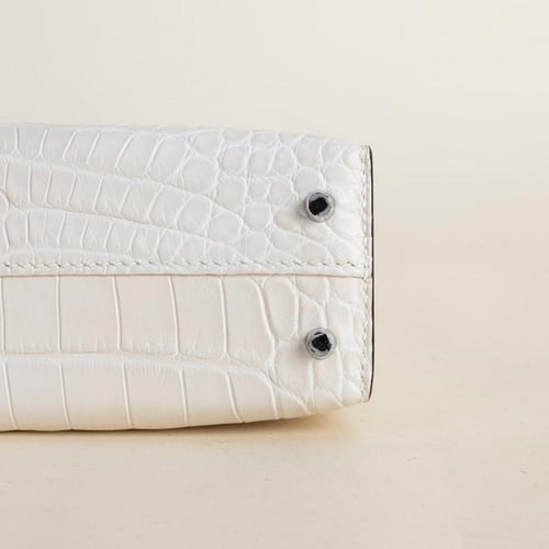 Kelly mini 19cm Matte Alligator Crocodile leather,...
