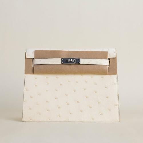 Kelly Danse Ostrich leather, i2 Nata PHW .