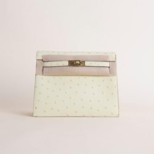 Kelly dance 22cm ostrich leather .