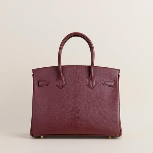 Birkin 30cm Chevre leather, 55 Rouge H GHW .