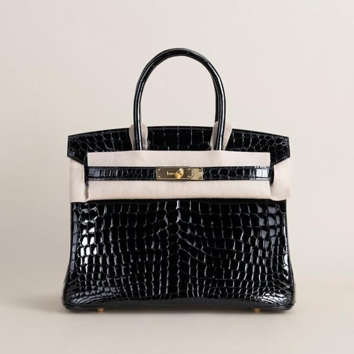 . Birkin 30cm Shiny Niloticus crocodil