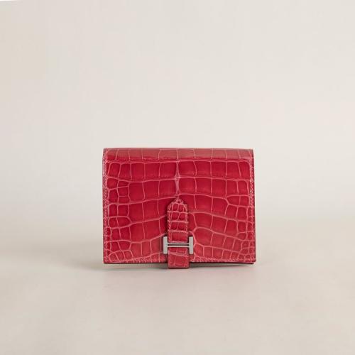 Bearn Shiny Alligator crocodile leather, E5 Rose T...