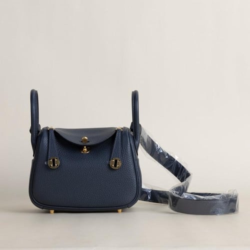. Mini Lindy 18cm Clemence leather