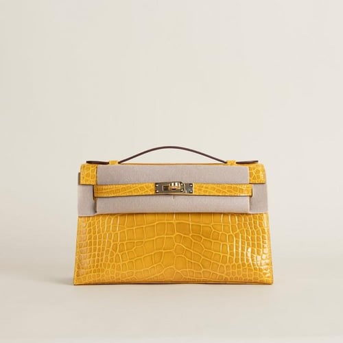 . Kelly pochette 22cm Alligator leather