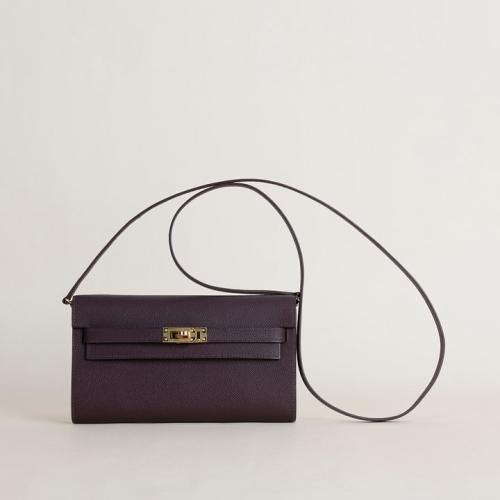 . Kelly to go wallet 20cm epsom leather