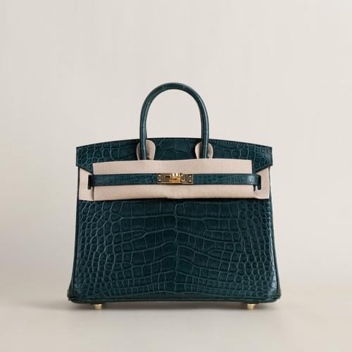 Birkin 25cm Matte Alligator Crocodile leather, 6O...