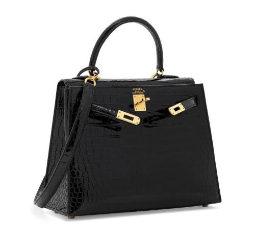 . Kelly 25cm crocodile leather