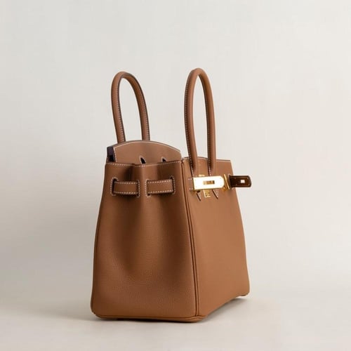 birkin 30cm togo leather, cc37 gold .