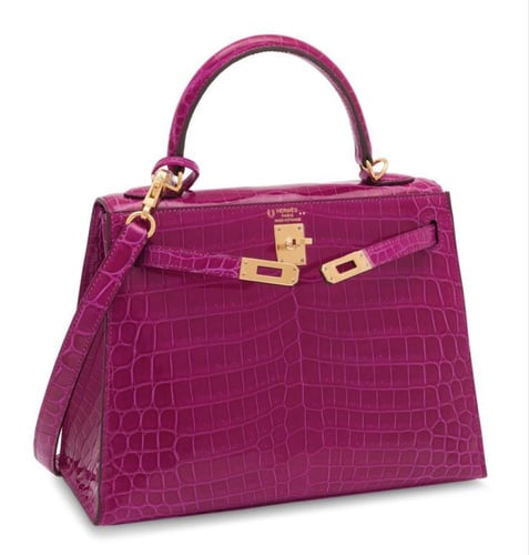 . Kelly 25cm crocodile leather