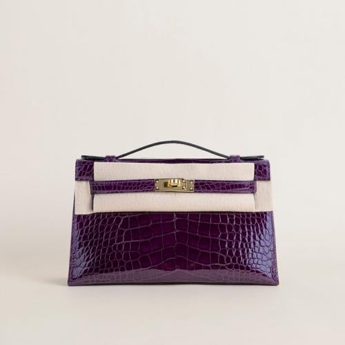 . Kelly pochette 22cm Alligator leather